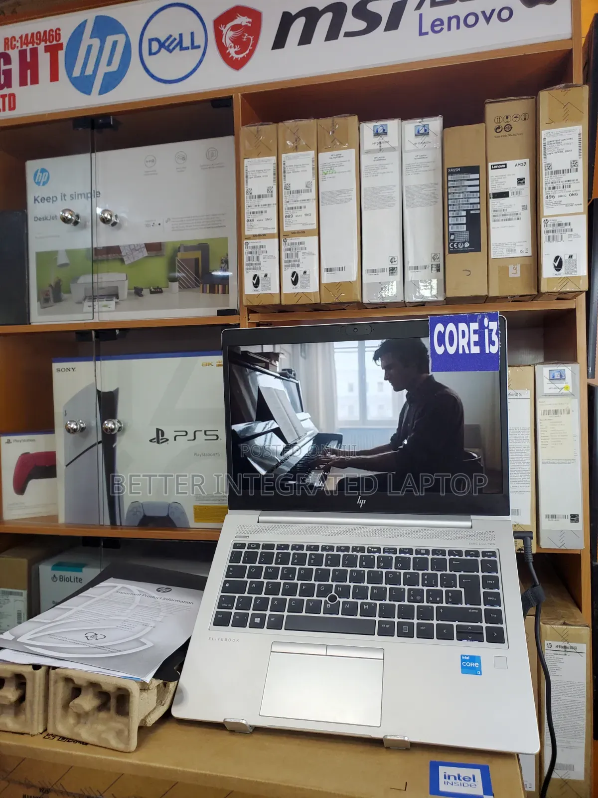 New Laptop HP EliteBook 820 G2 8GB Intel Core i3 SSD 256GB