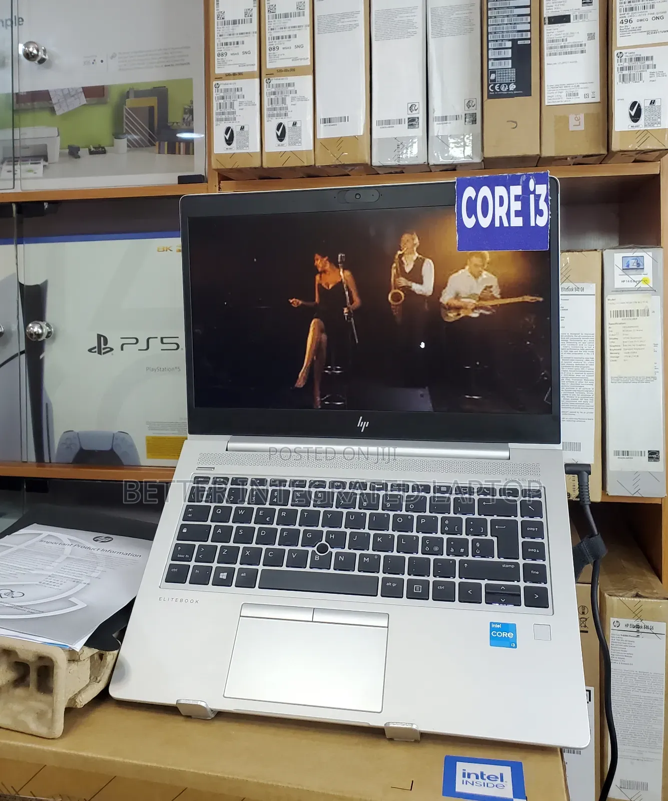 New Laptop HP EliteBook 820 G2 8GB Intel Core i3 SSD 256GB