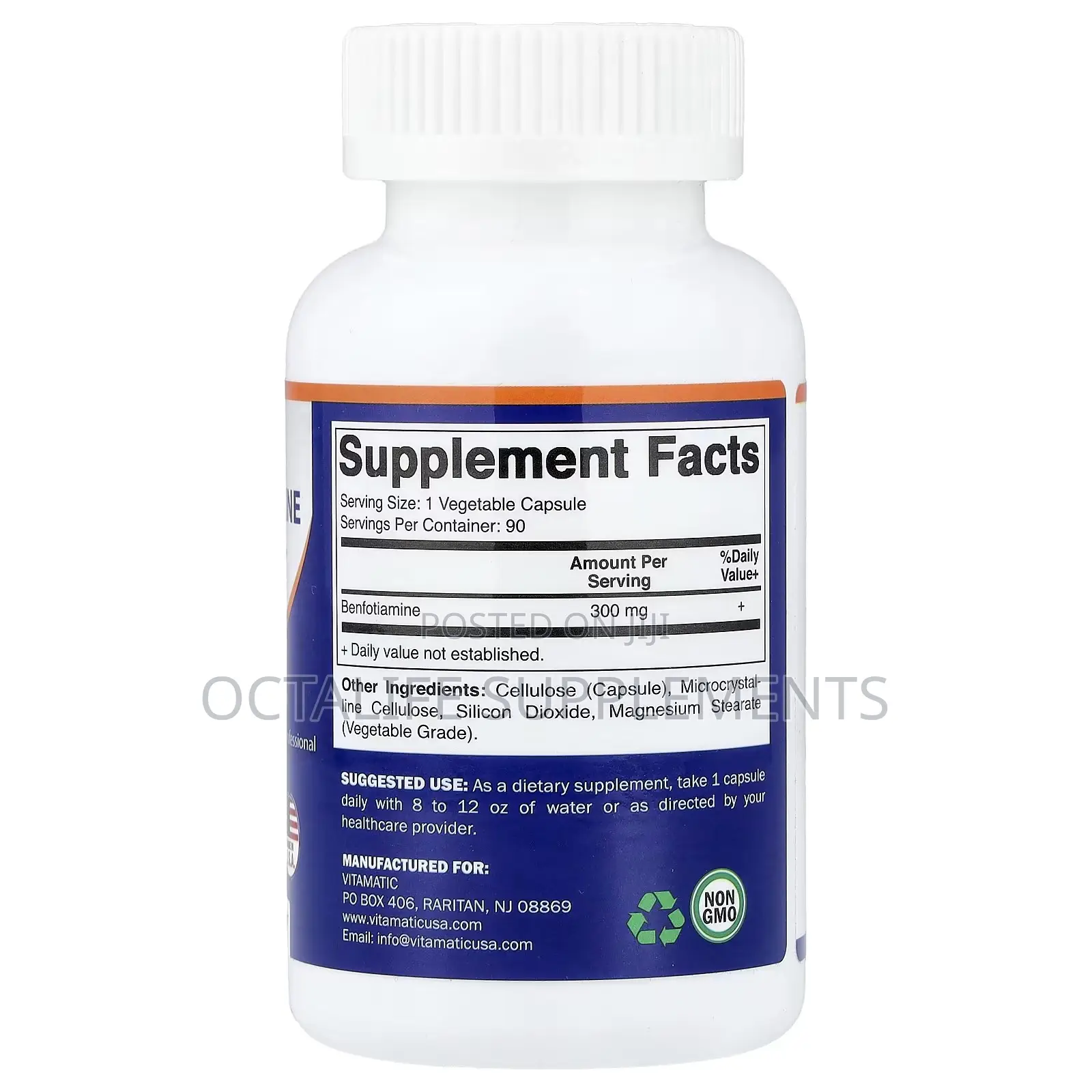 Vitamatic, Benfotiamine, 300 Mg, 90 Vegetable Capsules