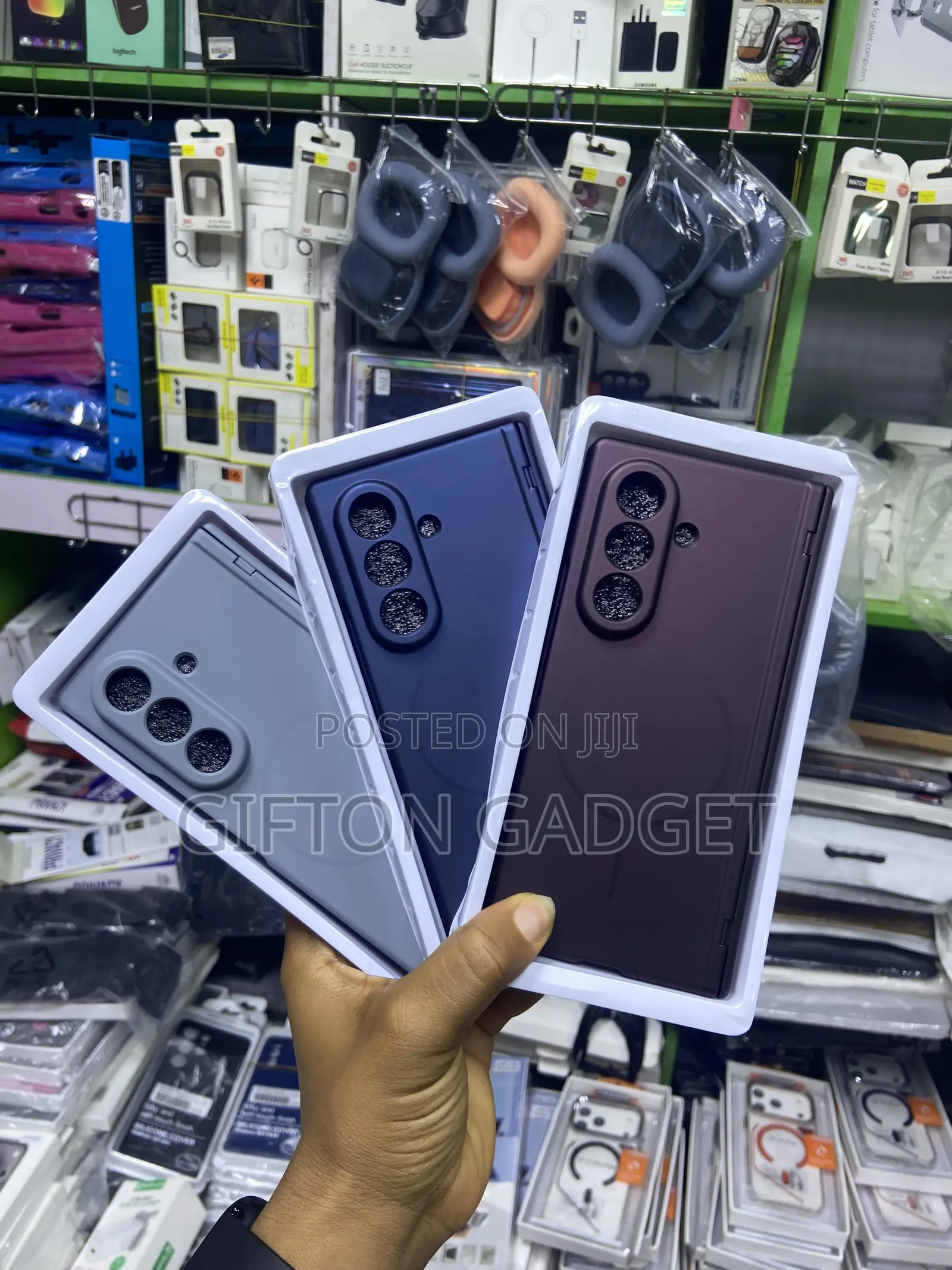 Magnetic Hinge Case With Integrated Lens Film for Z Fold 5/6/8/8ultra