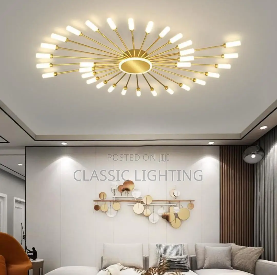 Nordic Minimalist Round LED Ceiling Chandelier Lamps Living Room Light