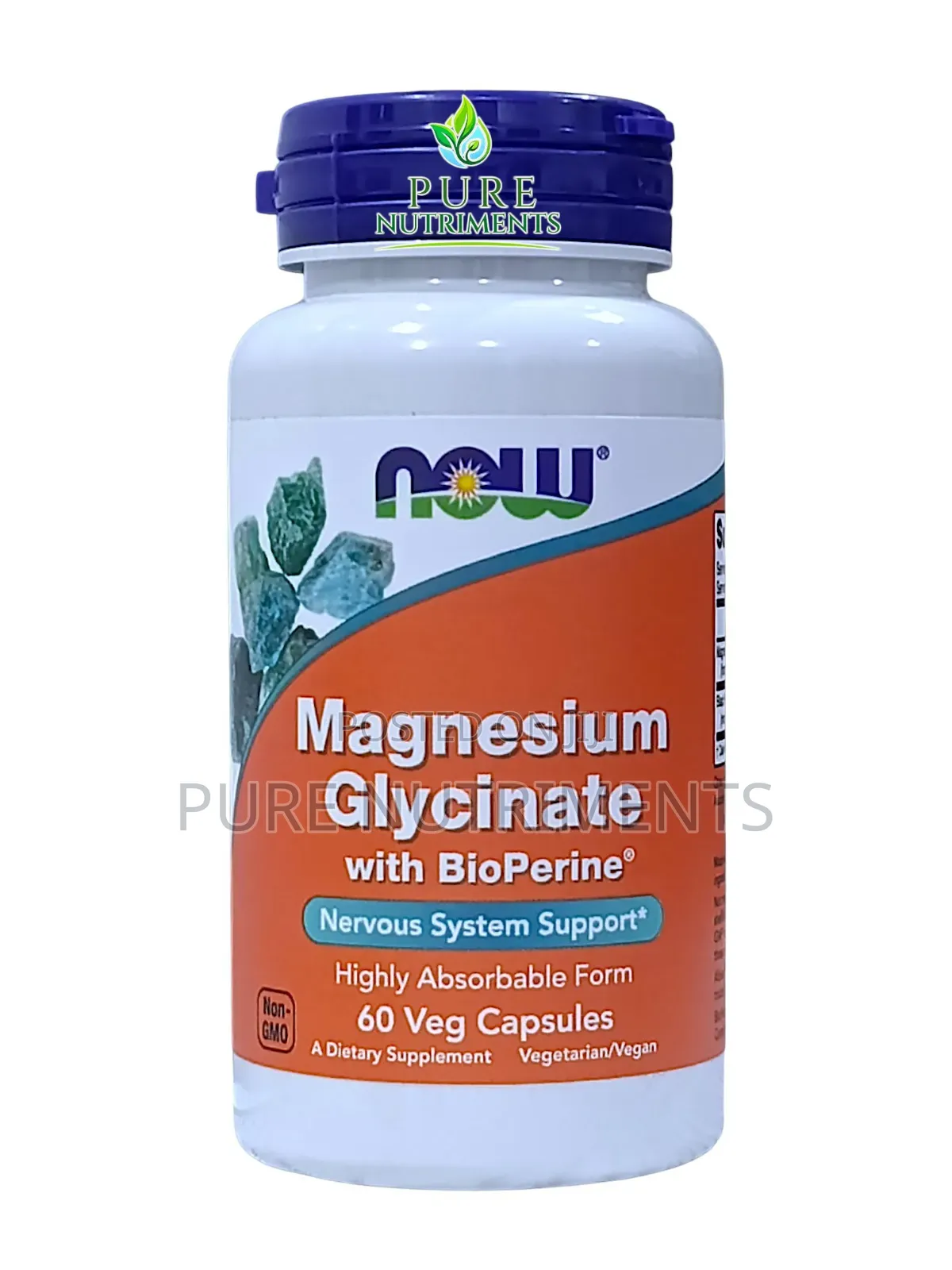 Now Magnesium Glycinate 200mg With Bioperine 60 Caps_ Sleep and Relax