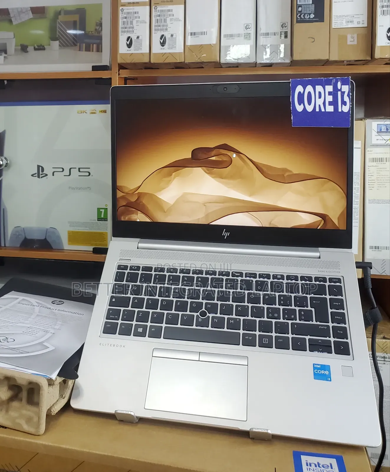 New Laptop HP EliteBook 820 G3 16GB Intel Core i3 SSD 256GB