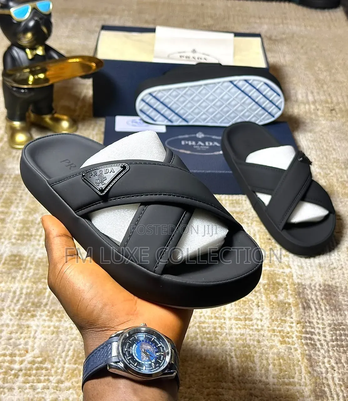 Luxury Prada Men Slippers/Slide