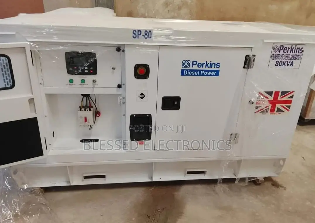Perkins 80kva Made in UK Diesel Soundproof Generator 100% Copper Wire