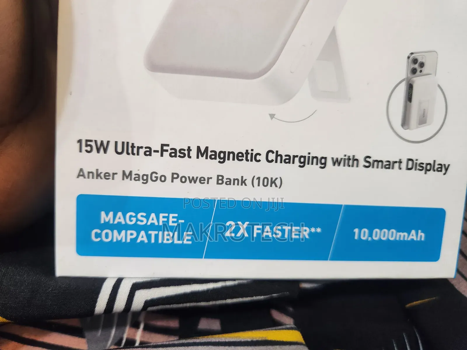 Anker Power Bank MagGo 10000mAh Qi2 Certified 15W Portable Charger