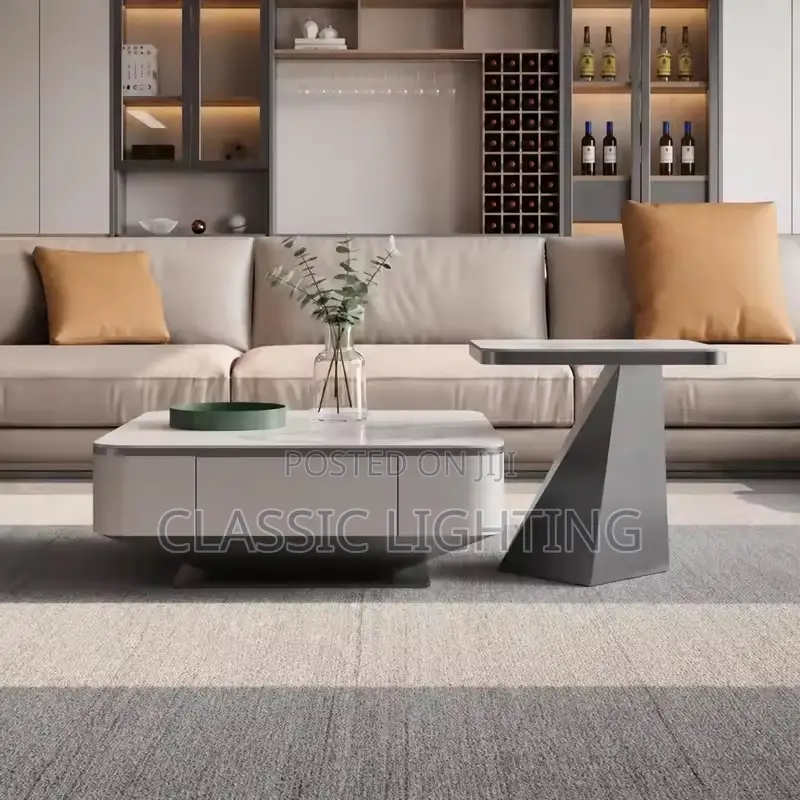 Nordic Modern Living Room Coffee Table Simple Household Rock Table