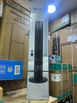 Maxi Tower Fan With Remote - Bladeless Oscillating Standing