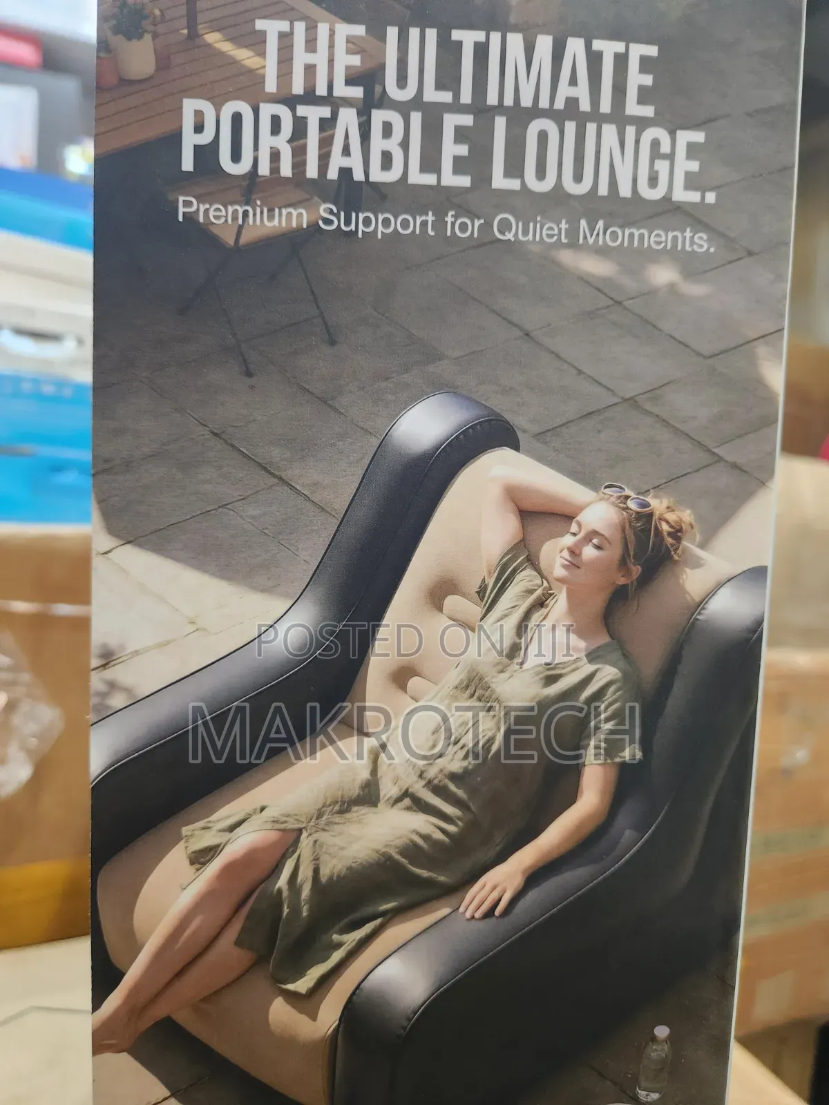 Green Lion Single Air Chair - Beige