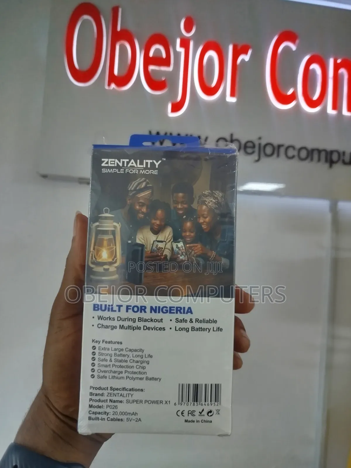 ZENTALITY 20000mAh Power Bank