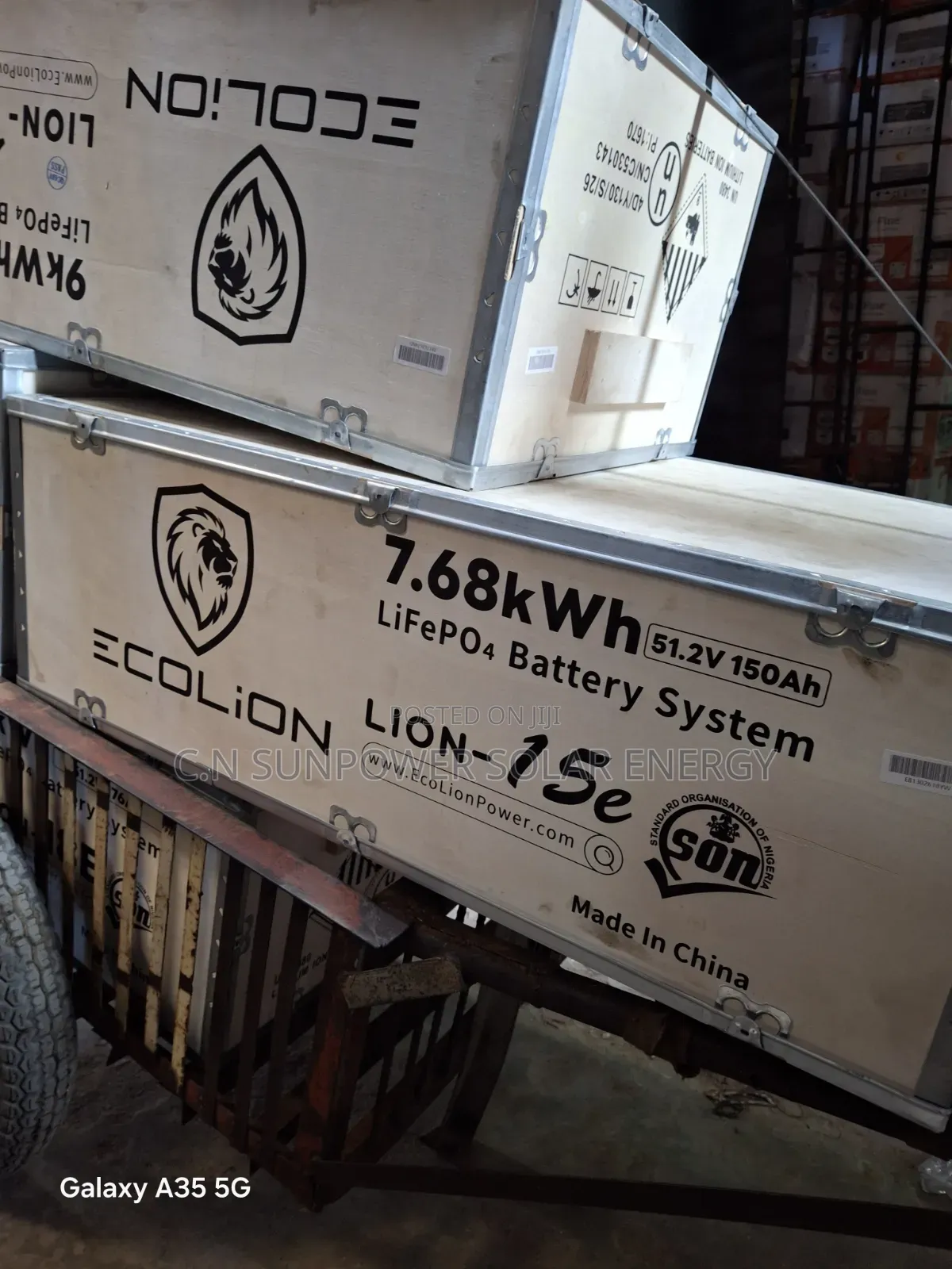 7.6kwh/48v Ecolion Lithium-Iron Phosphate Energy Storage Battery
