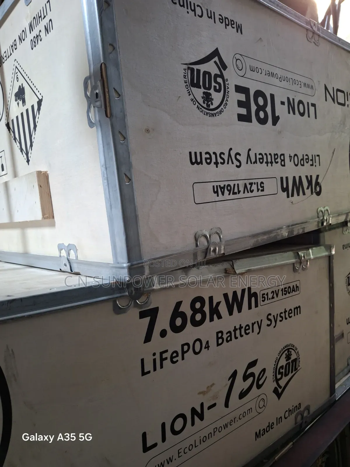 7.6kwh/48v Ecolion Lithium-Iron Phosphate Energy Storage Battery