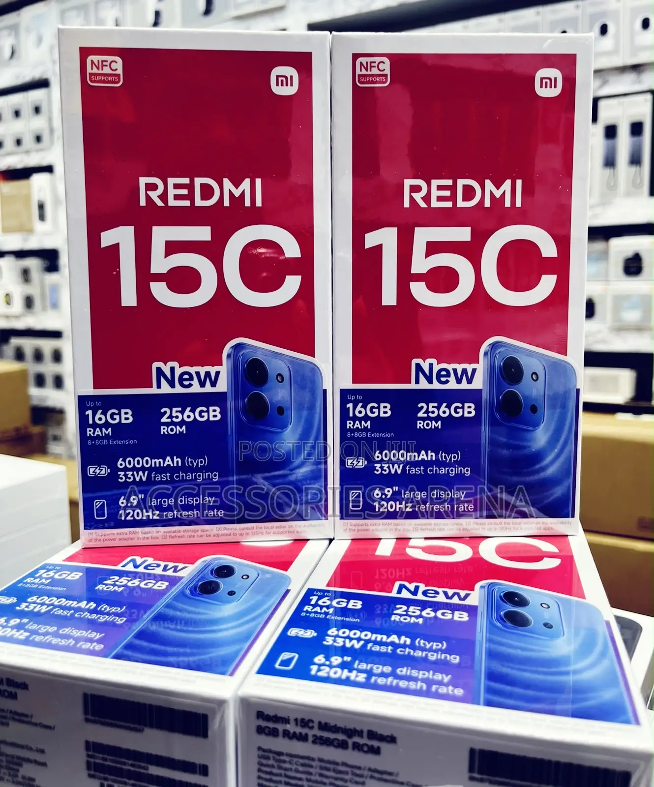 New Xiaomi Redmi 15C 4G 256 GB Black