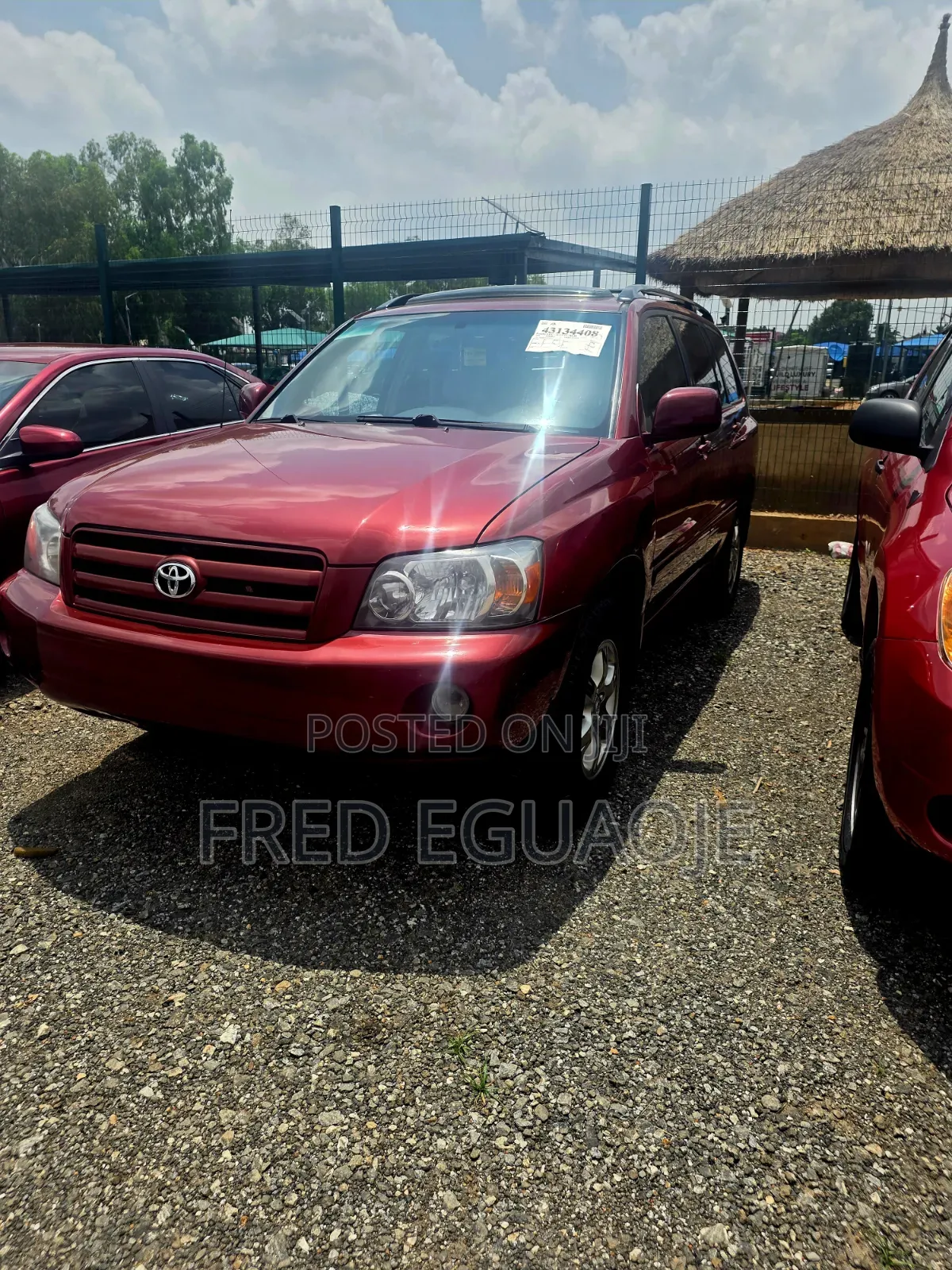 Toyota Highlander V6 2006 Red