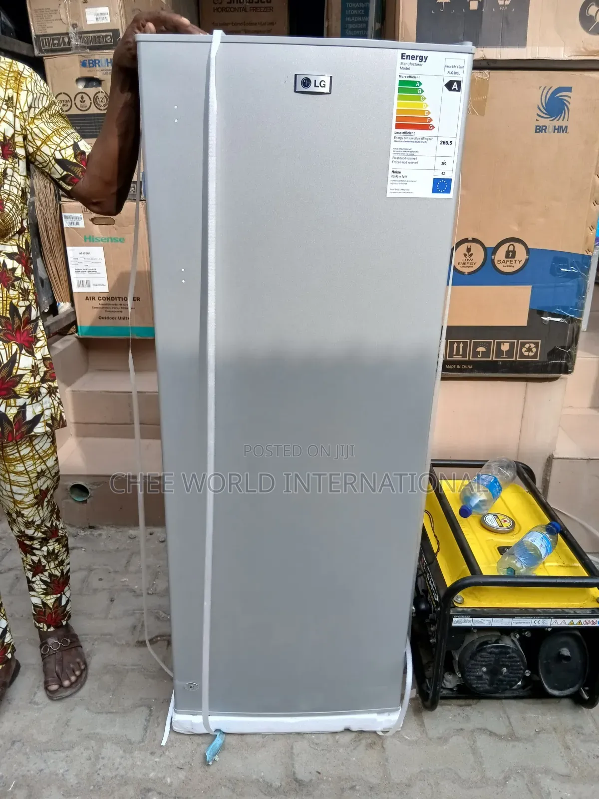 Original LG 8-Step Upright Freezer – Spacious, for Making Ice Blocks