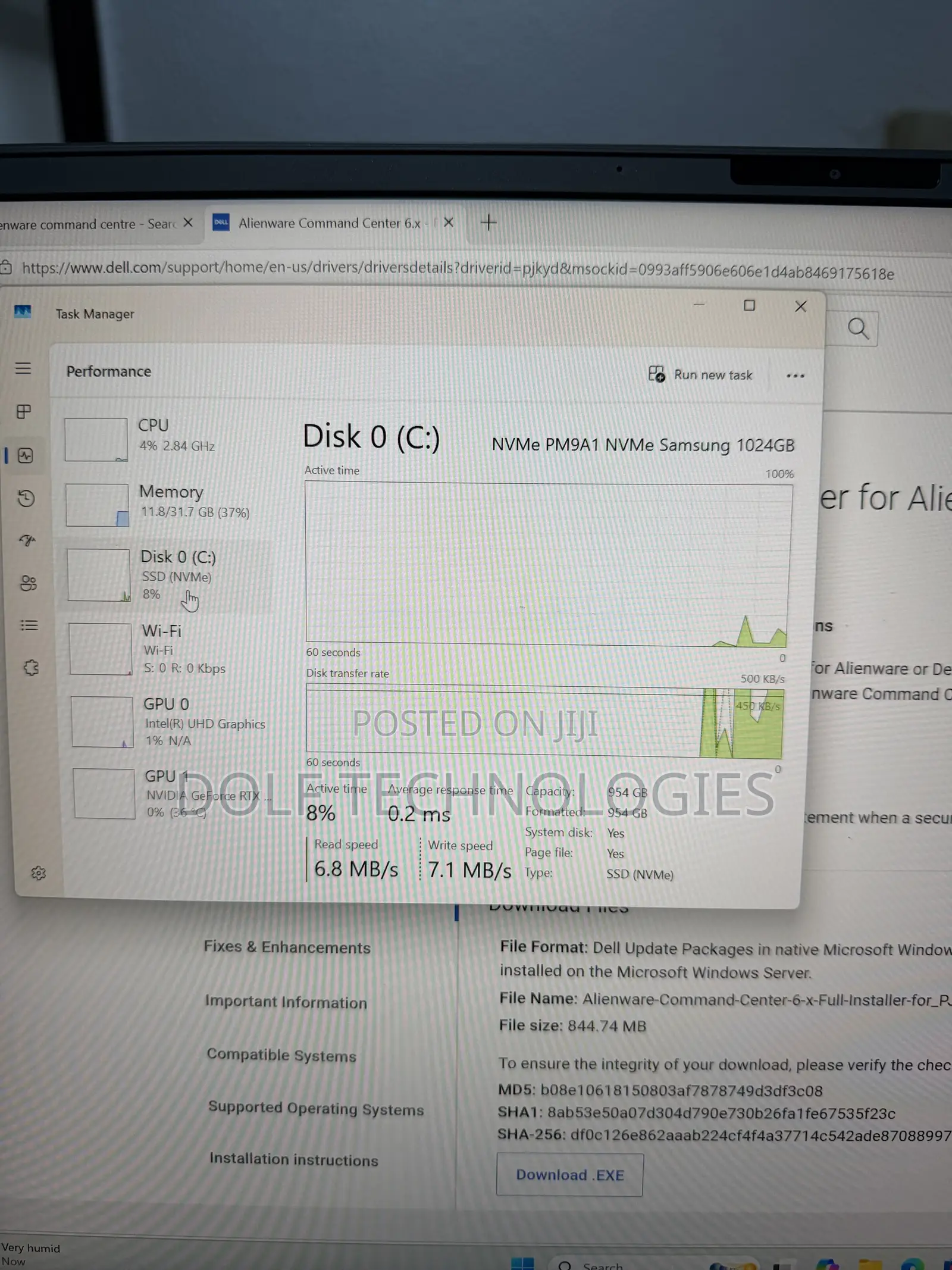 Laptop Alienware M18 R2 32GB Intel Core i9 SSD 1T