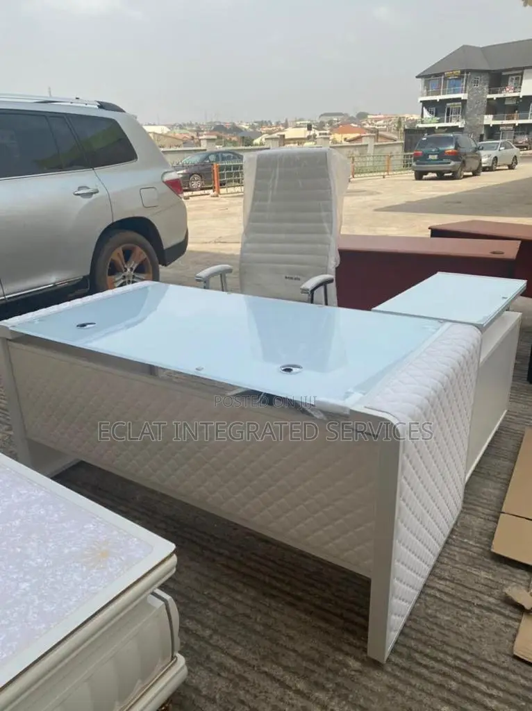 White Executive Office Table Only the Table