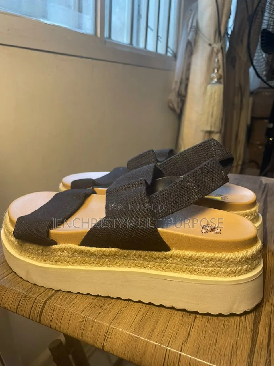 Women's Black Platform Sandals
