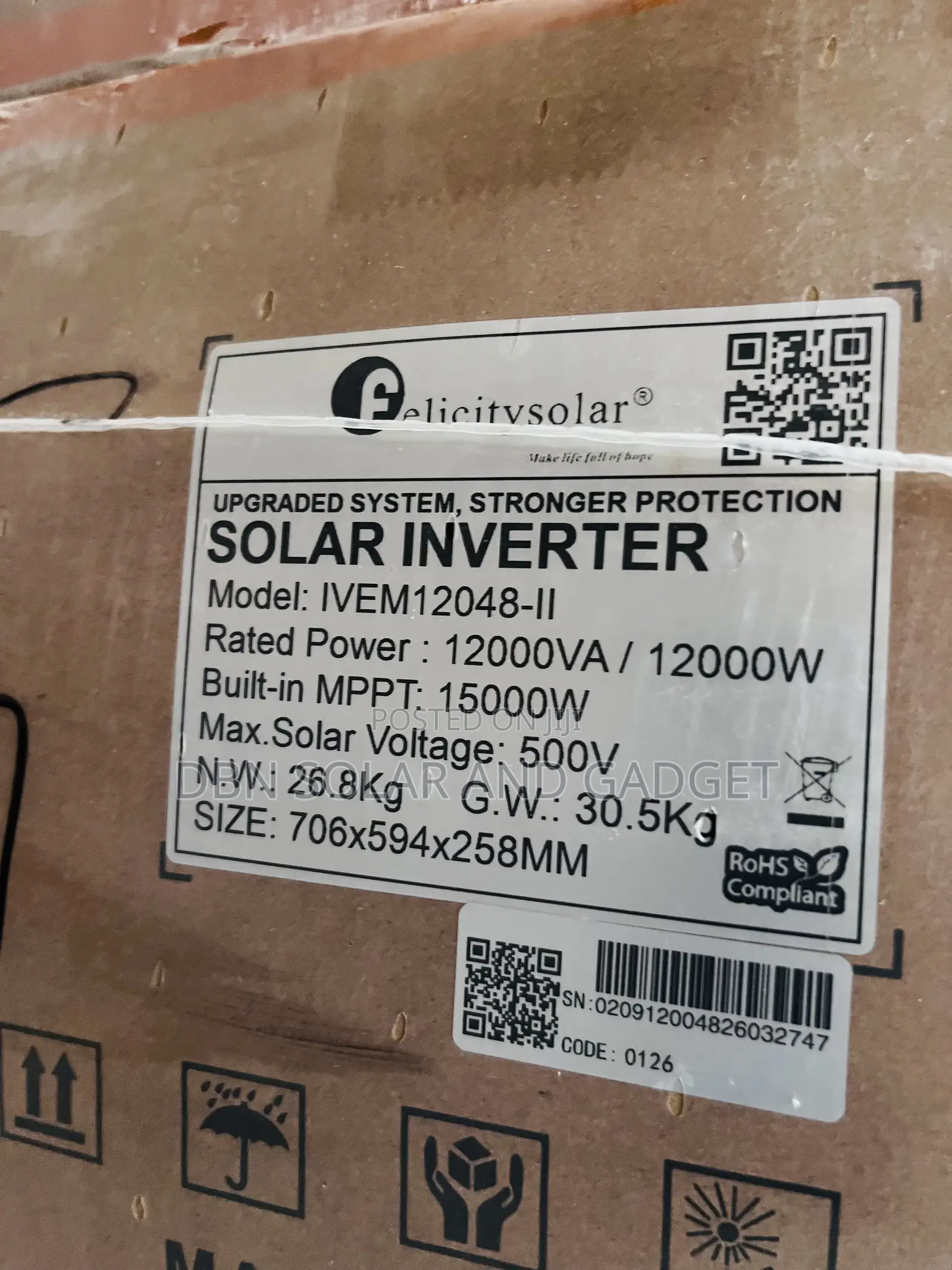 ORIGINAL 12kva 48v Felicity Solar Hybrid Inverter Very Good Quality
