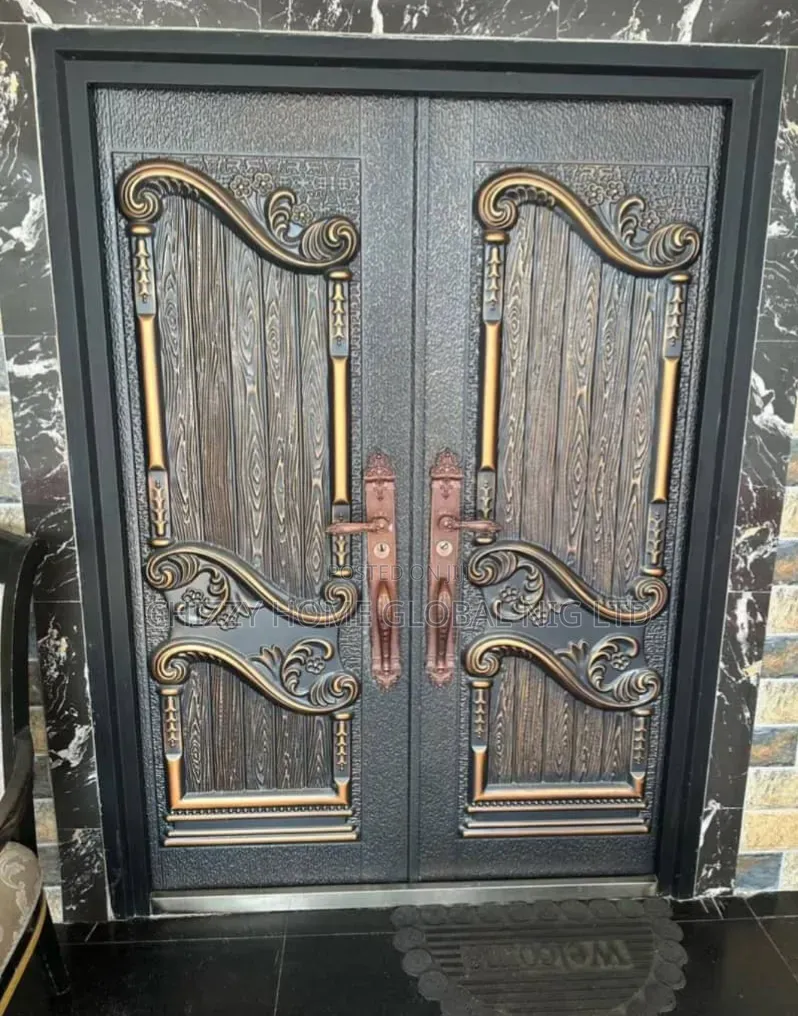7x5ft High-Security Armored Italian Cast Copper Main Entrance Door