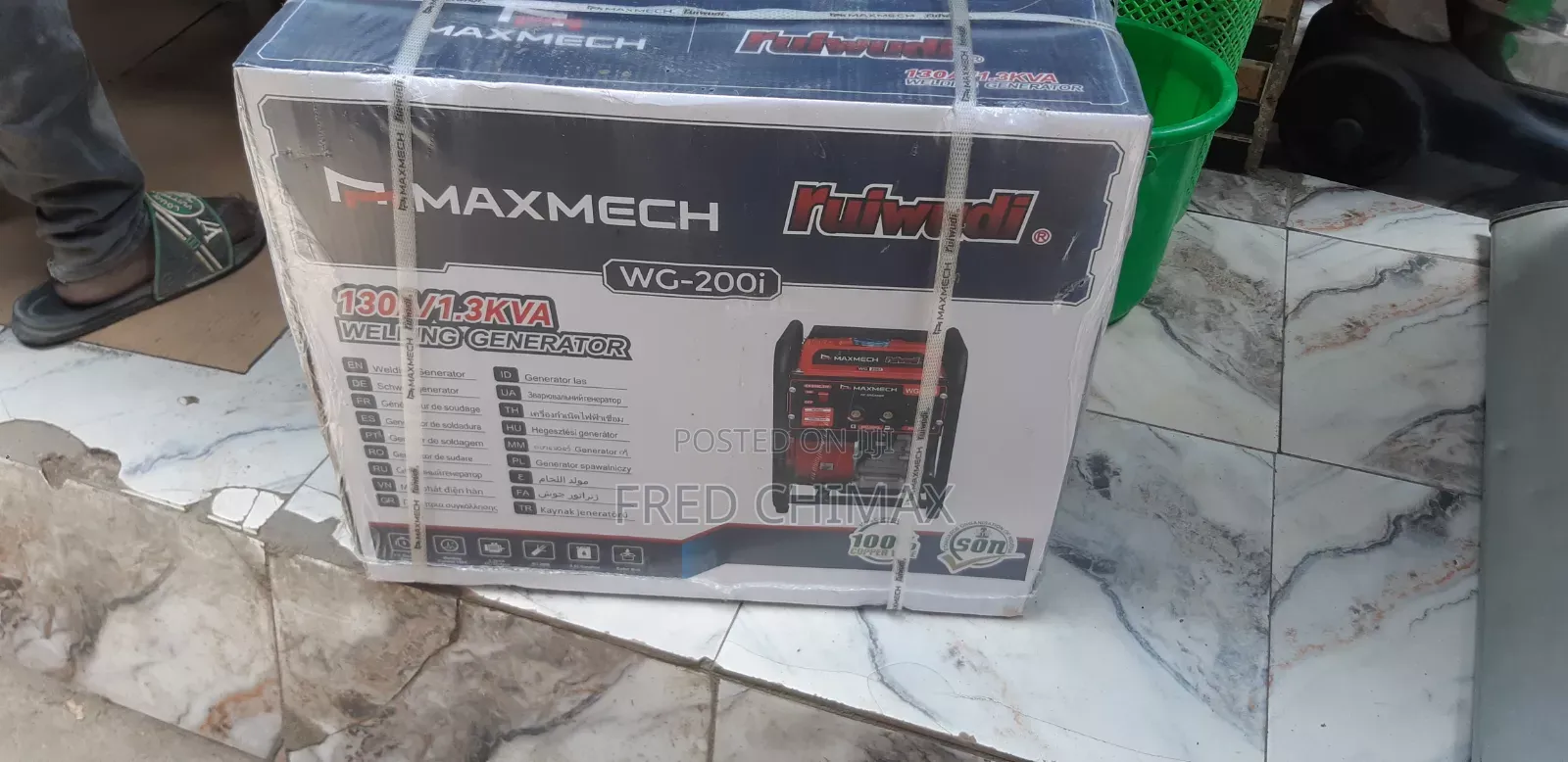 Maxmech Generator 1.3 Kva 100% Copper