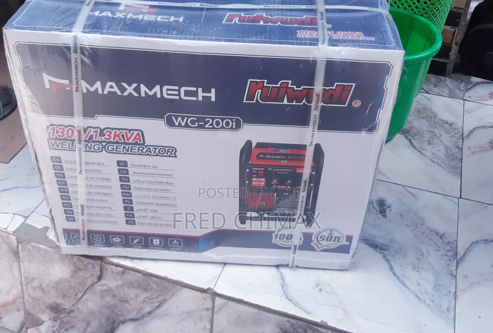 Maxmech Generator 1.3 Kva 100% Copper