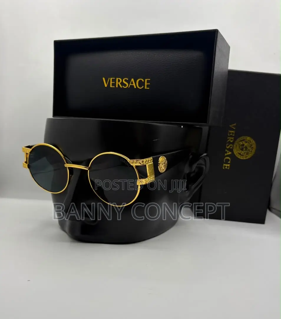 Versace-Style Round Fashion Sunglasses