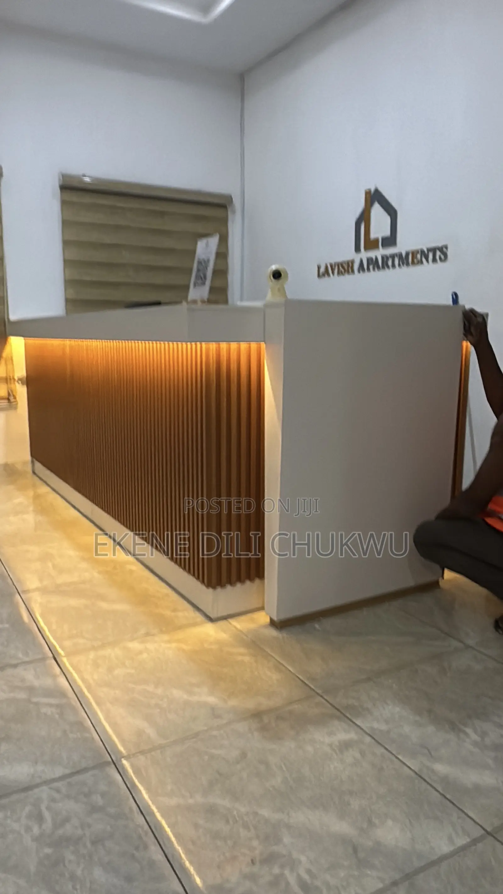 Luxury Apartment Reception Counter