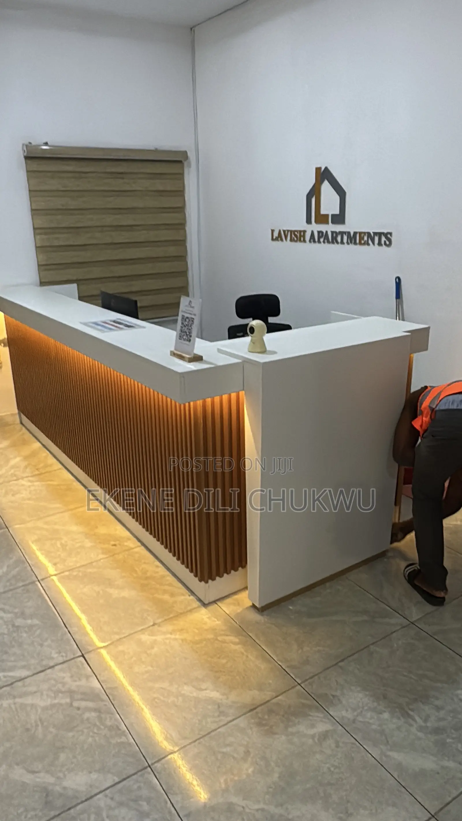 Luxury Apartment Reception Counter