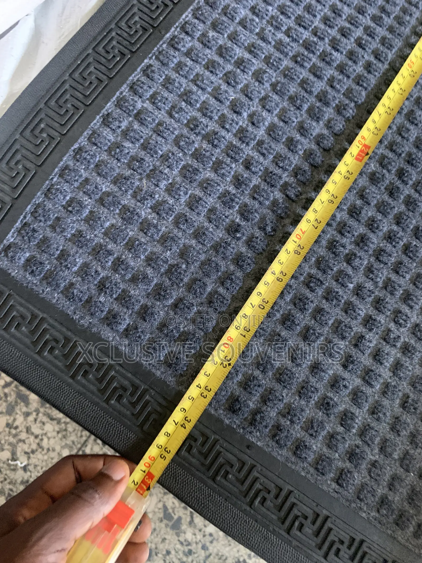 Stain-Resistant Anti-Slip Rubber Backed Mat Entrance Door Mat 90-60cm