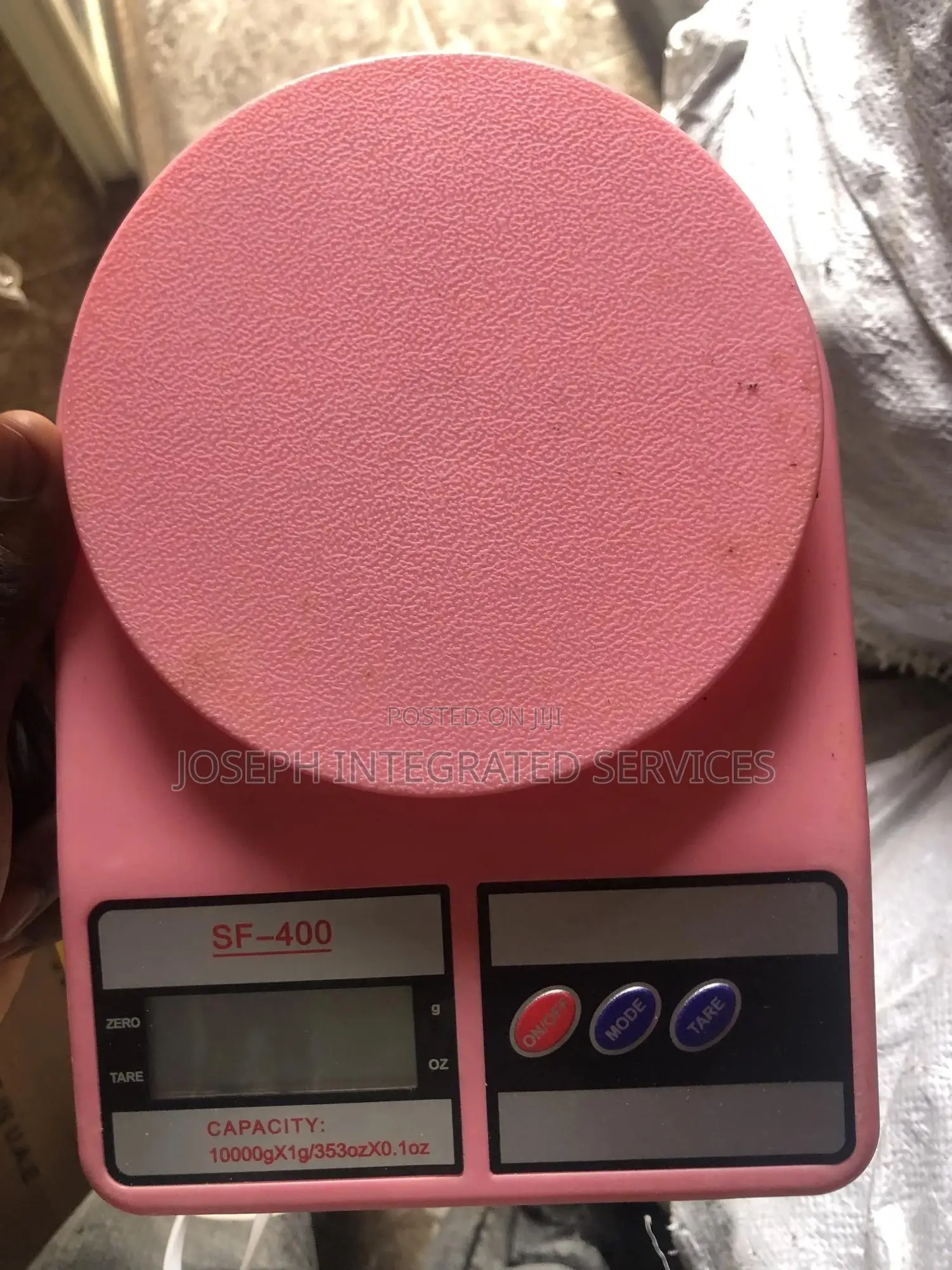 SF-400 Electronic Digital Kitchen Scale in Pink.