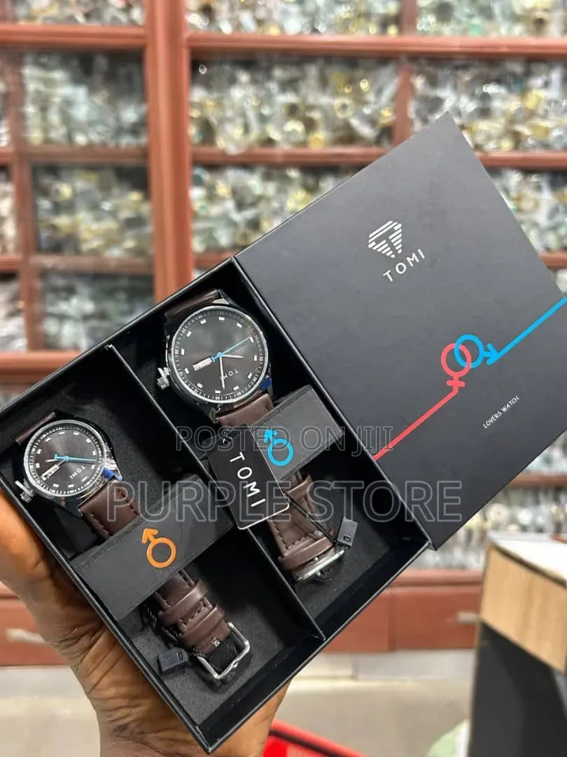 Tomi Couples Leather Watches (Price Is for Both Watches as Seen)