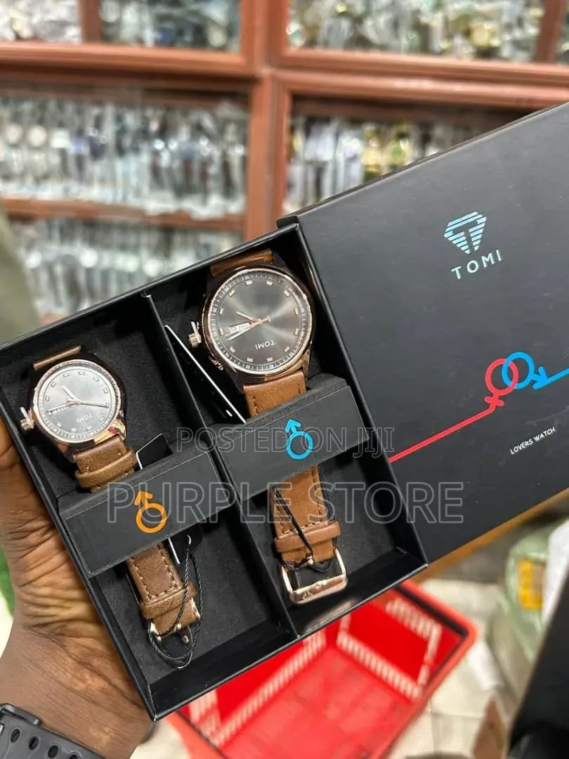 Tomi Couples Leather Watches (Price Is for Both Watches as Seen)