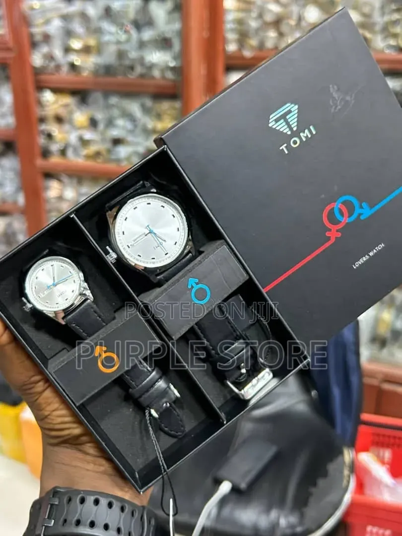 Tomi Couples Leather Watches (Price Is for Both Watches as Seen)