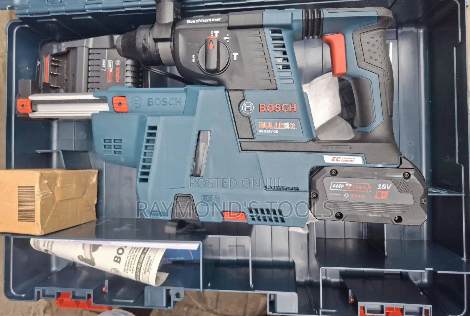 GBH 18v-26 Cordless Rotary Hammer With Dust Extractor