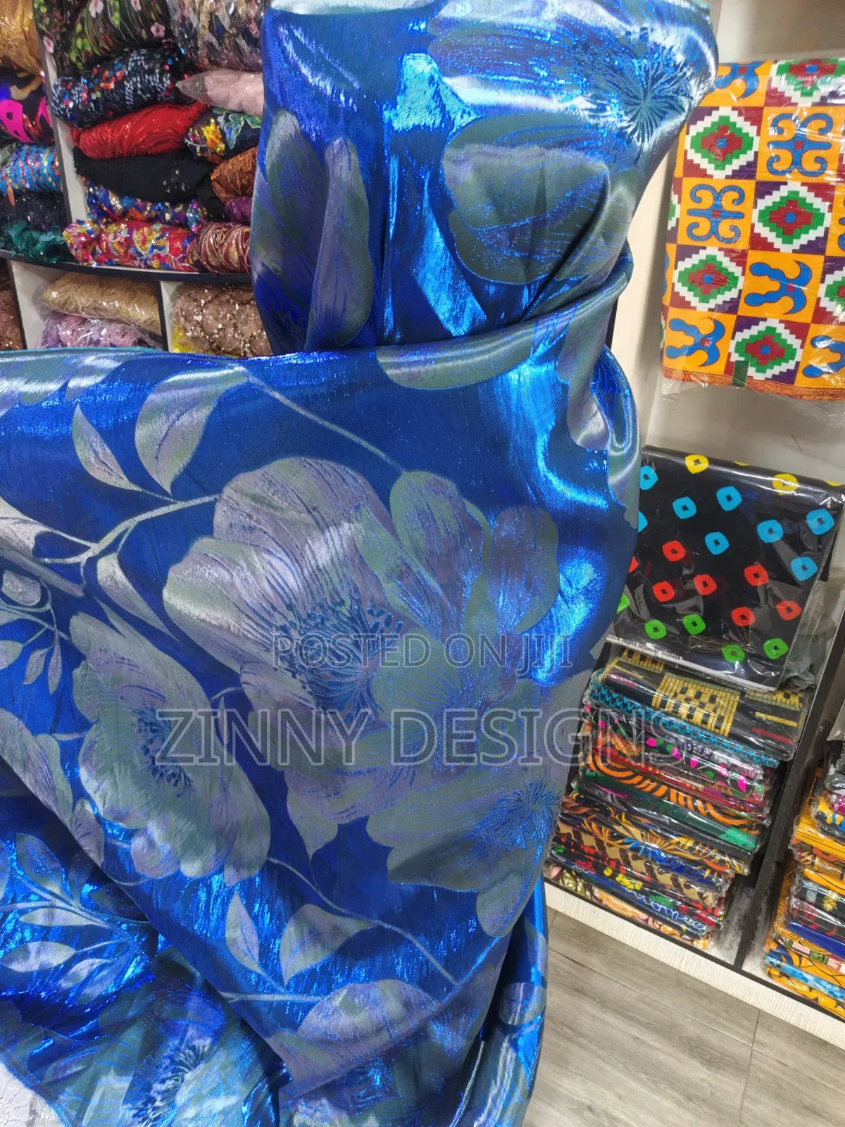 Beautiful Blue Damask