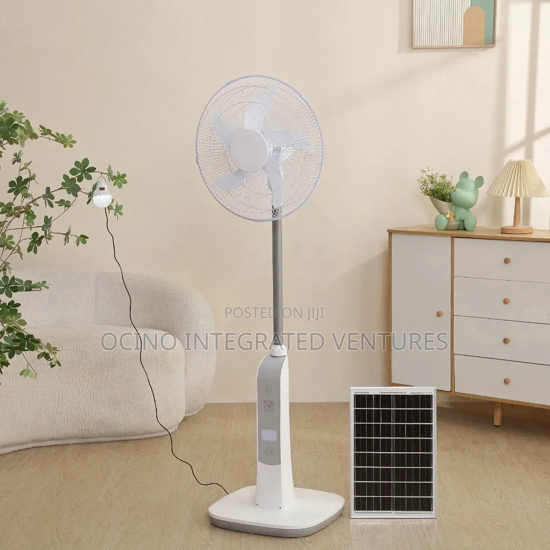 High Quality Solar Rechargeable Standing Fan