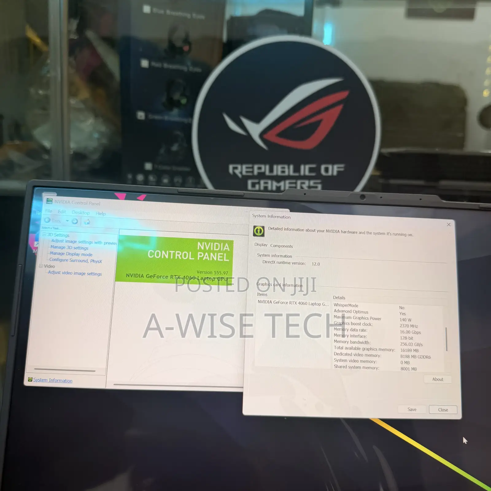 Laptop Asus ROG Strix G16 G614 16GB Intel Core i7 SSD 512GB