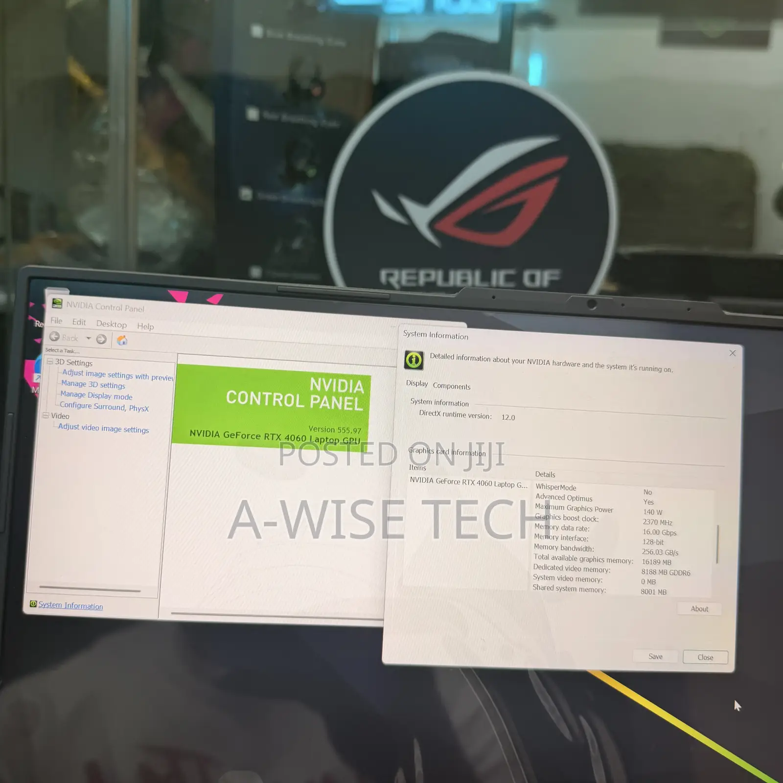 Laptop Asus ROG Strix G16 G614 16GB Intel Core i7 SSD 512GB