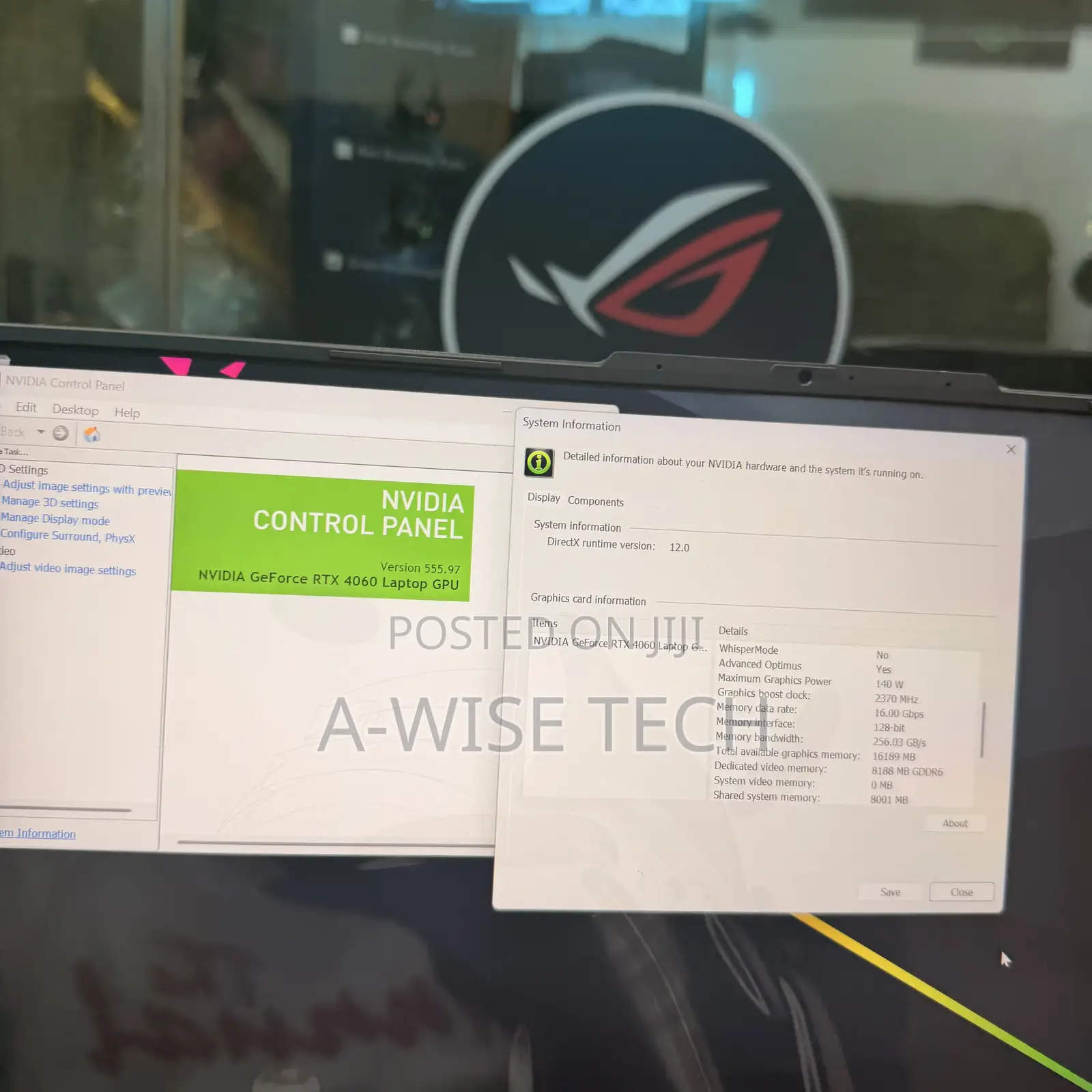 Laptop Asus ROG Strix G16 G614 16GB Intel Core i7 SSD 512GB