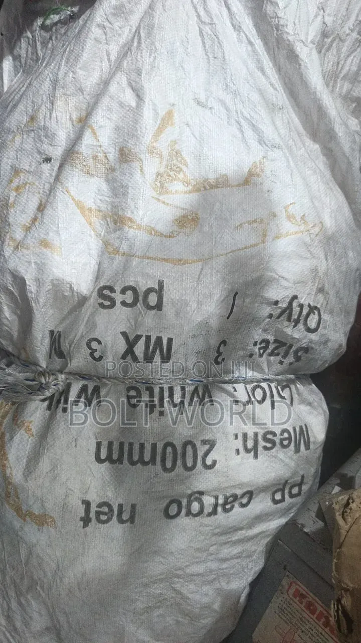 PP Cargo Mesh Net 3meter Length X3meter Hight 200mm and 24m Rim