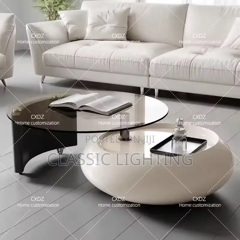 Nordic Elegant Coffee Table Round Sets Premium Beauty Coffee Table