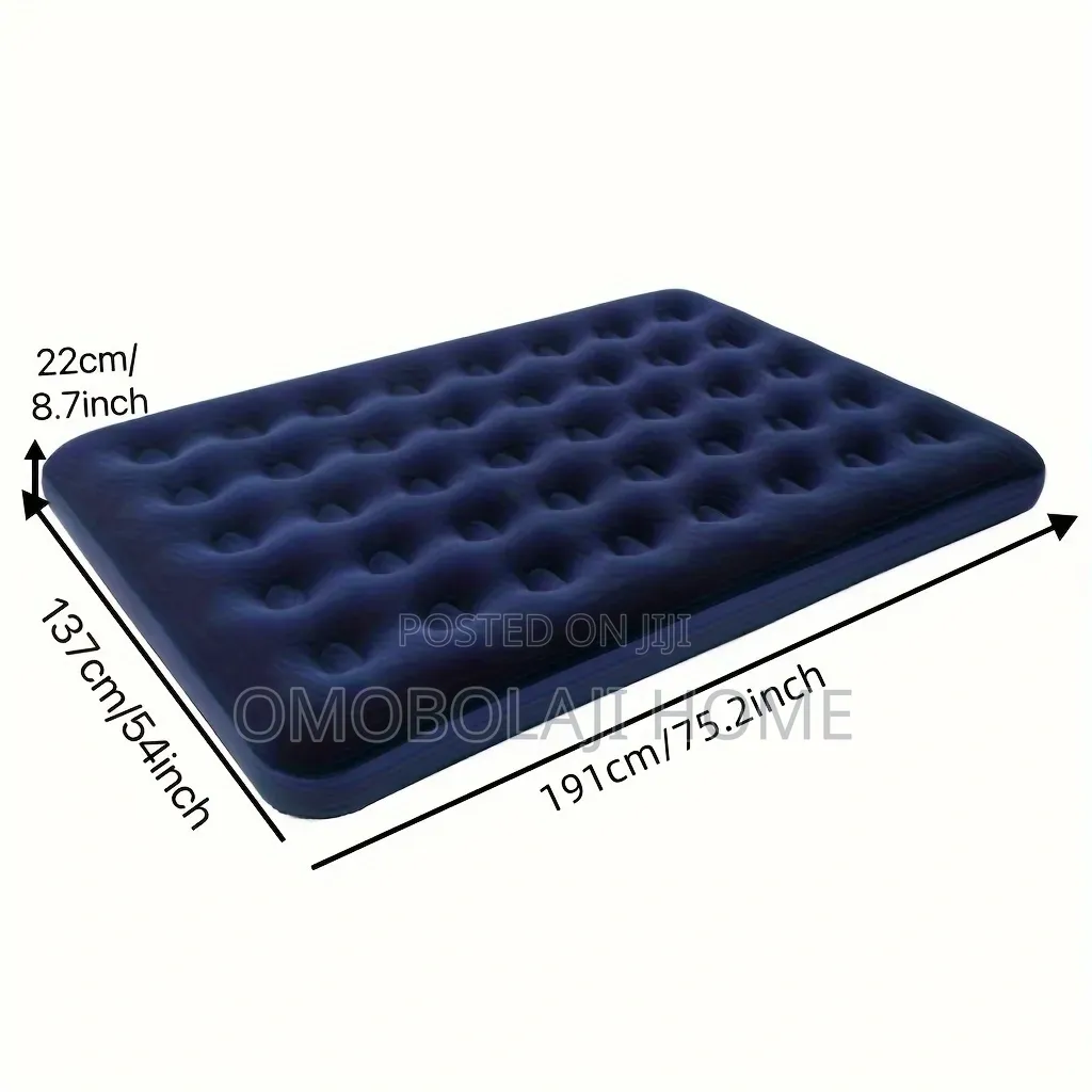 Heavy Duty Double Size Inflatable Air Bed (191x137x22cm)