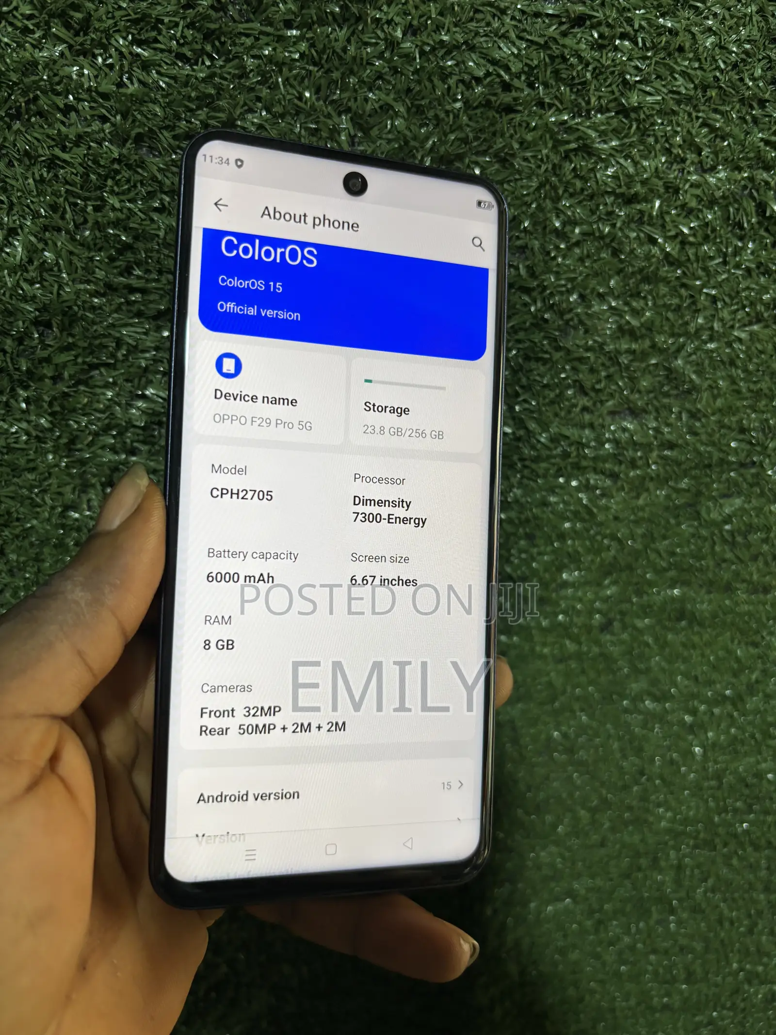 Oppo F29 Pro 256 GB Black