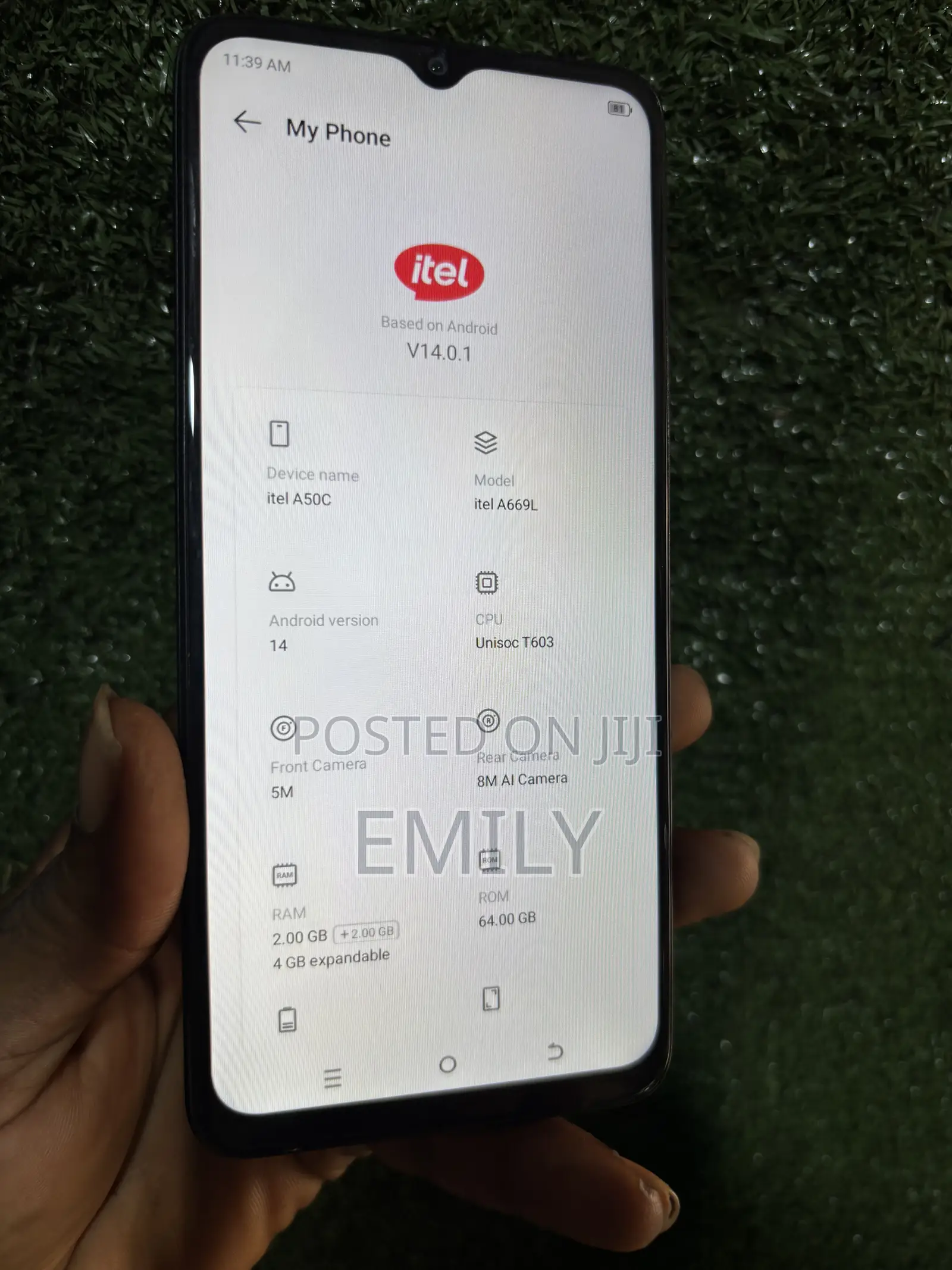 Itel A50C 32 GB Black