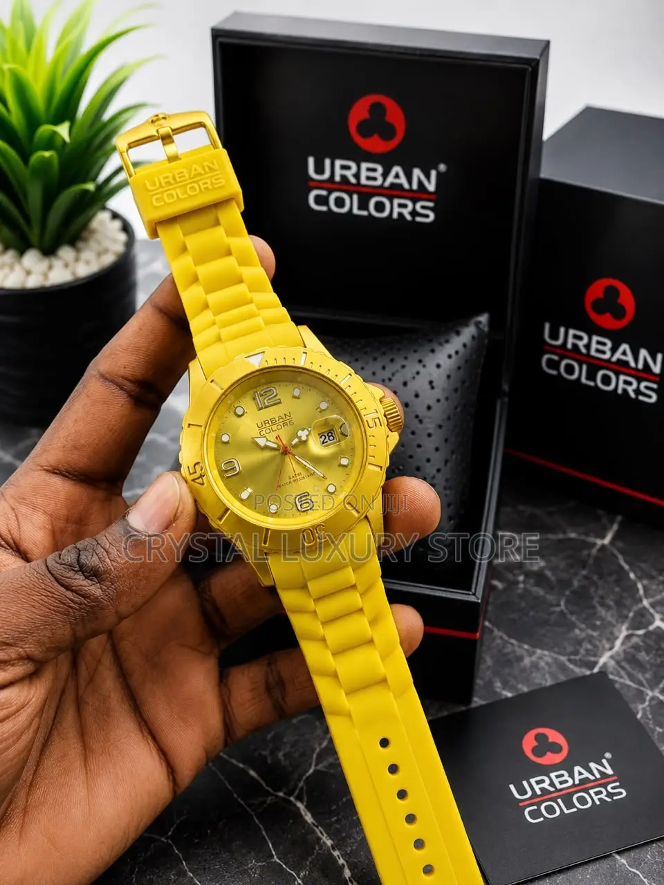 Urban Colours Quality Men Rubber Strap Wristwatch