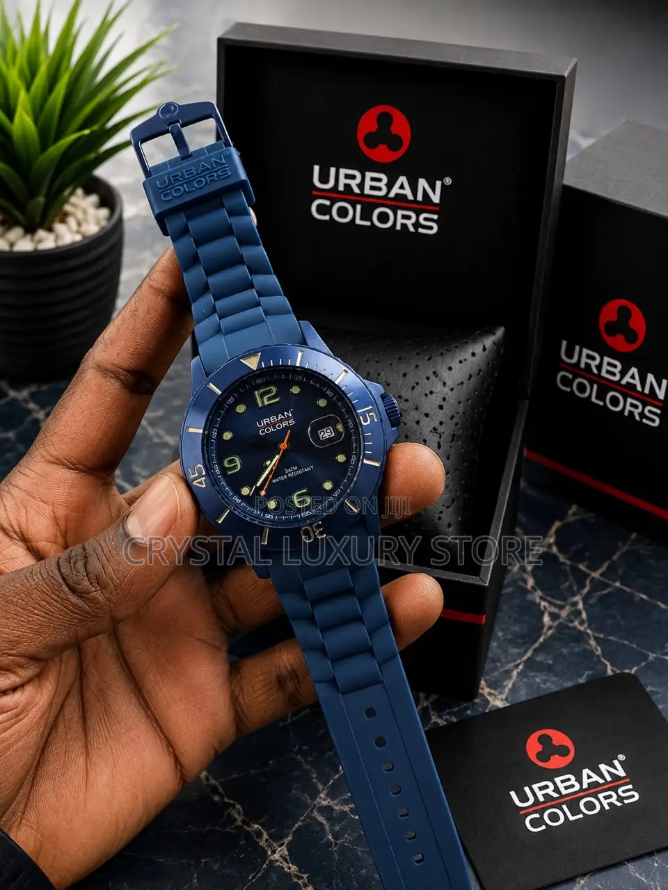 Urban Colours Quality Men Rubber Strap Wristwatch