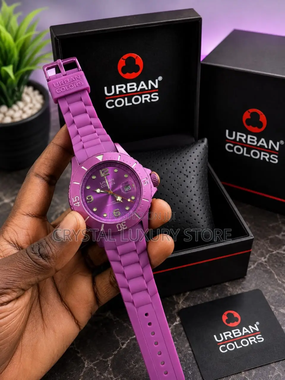 Urban Colours Quality Men Rubber Strap Wristwatch