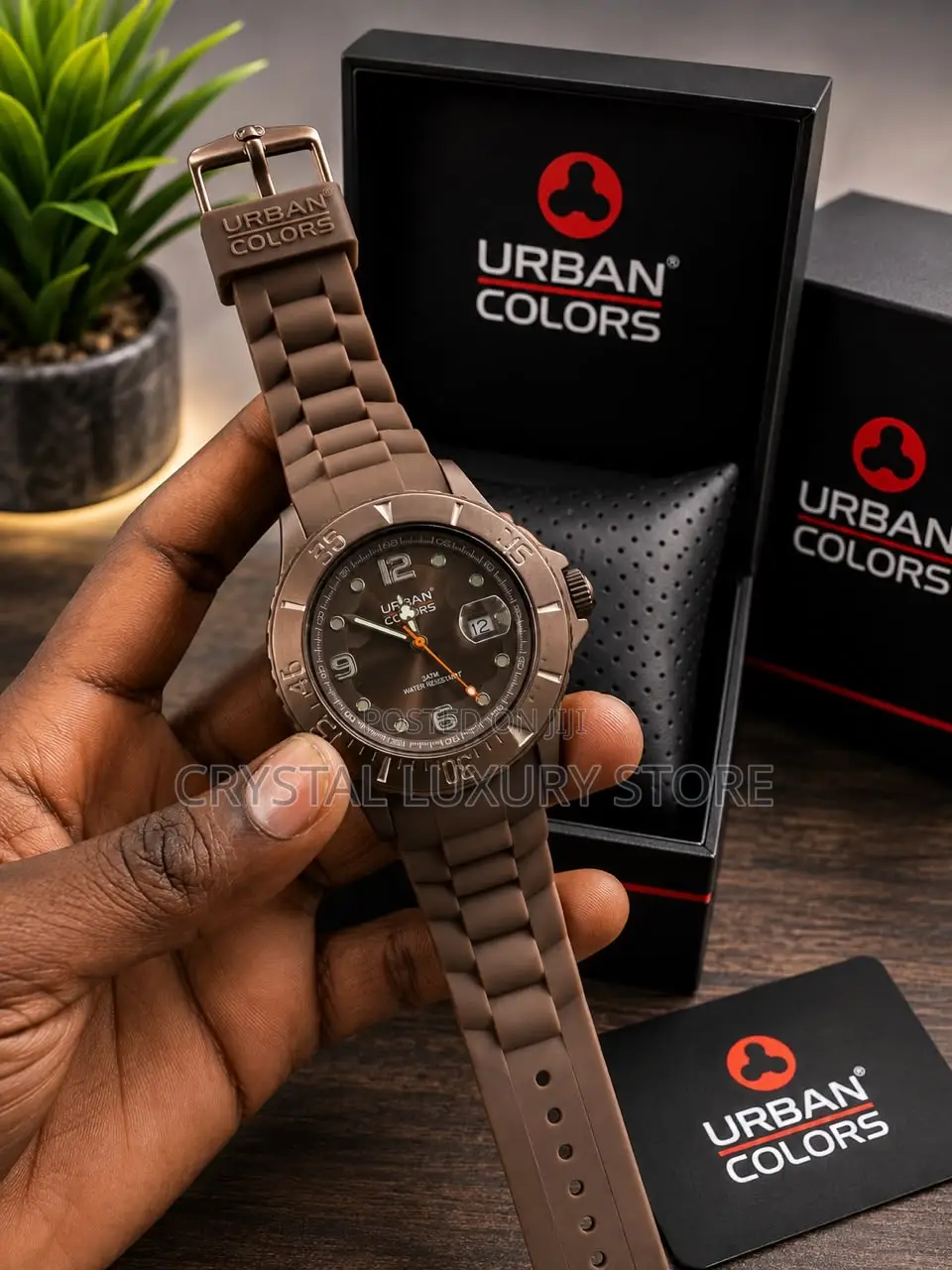 Urban Colours Quality Men Rubber Strap Wristwatch