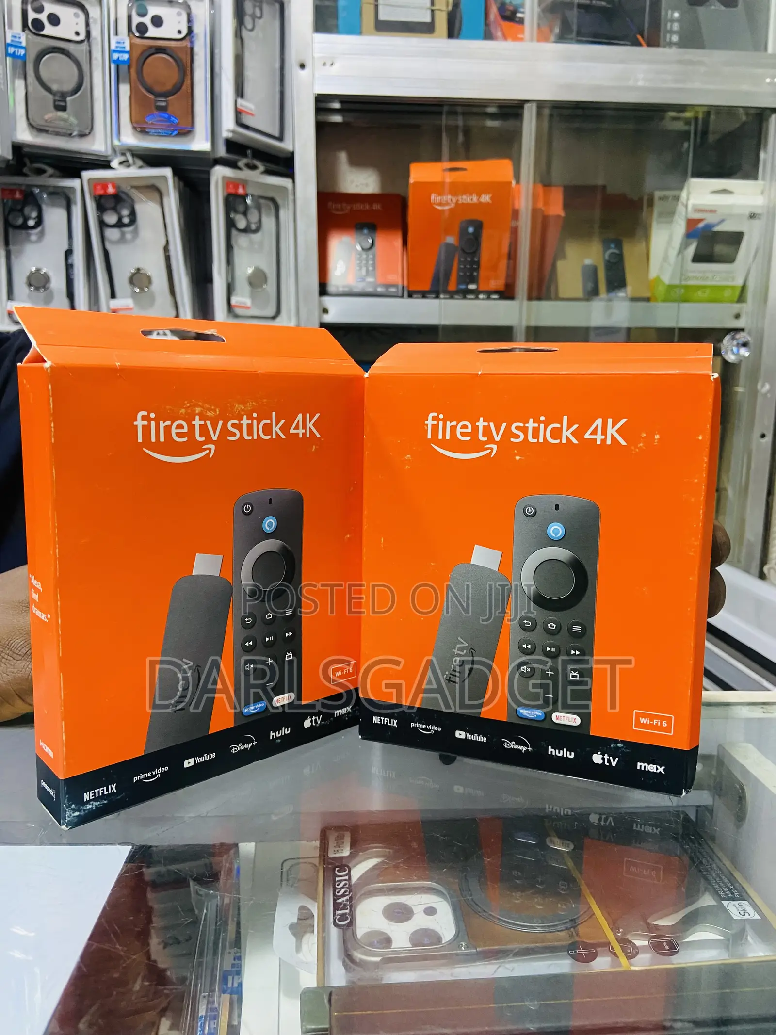 Amazon Fire TV Stick Wi-Fi 6 Streaming Device With Voice Remote Set